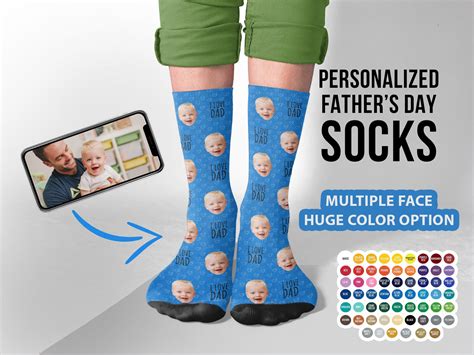 father's day socks personalised